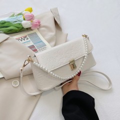 petit Sac à main de luxe et bandoulière pour femme avec perles en relief