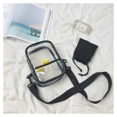 Sac à bandoulière transparente pour femme