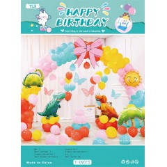 Ballons joyeux d'anniversaire en Feuille d’aluminium avec  dessin animé