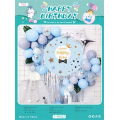 Ballons joyeux d'anniversaire en Feuille d’aluminium avec  dessin animé