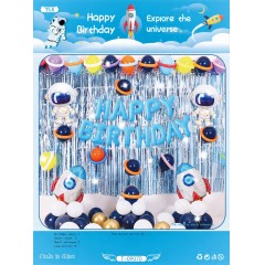 Ballon décoration happy birthday animaux aquatiquespour enfants