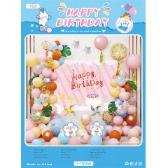Ballon décoration happy birthday animaux aquatiquespour enfants