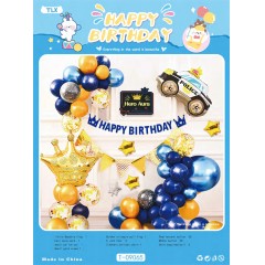 Ballon décoration happy birthday animaux aquatiquespour enfants