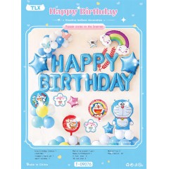 Ballon décoration happy birthday animaux aquatiquespour enfants
