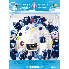 Ballon décoration happy birthday animaux aquatiquespour enfants