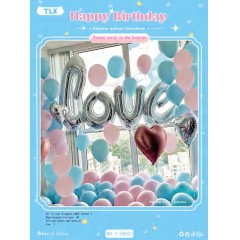 Ballon décoration happy birthday et love party