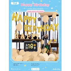 Ballon décoration happy birthday et love party