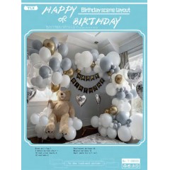 Ballon décoration happy birthday et love party
