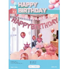 Ballon décoration happy birthday et love party