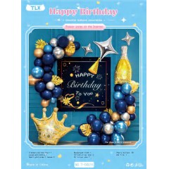 Ballon décoration happy birthday et love party