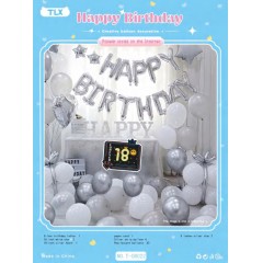 Ballon décoration happy birthday et love party