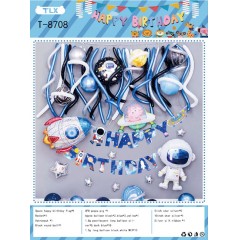 ballon de Fête d'anniversaire en papier aluminium avec dessin anime