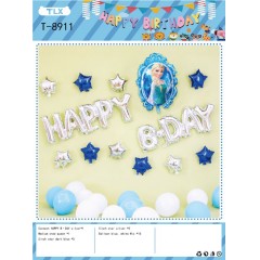ballon de Fête d'anniversaire en papier aluminium avec dessin anime