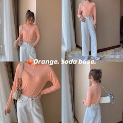 T-shirt manches longues Col roulé pour femme