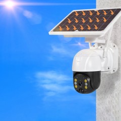 Caméra dôme en réseau 4G à énergie solaire 1080P