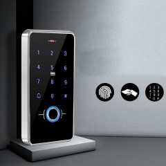 serrure de porte numérique avec empreinte digitale, mot de passe et carte IC