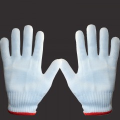 Gants de protection antidérapants pour travail manuel tricotés en fil de coton