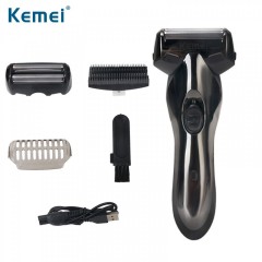Rasoir USB rechargeable et lavable KEMEI