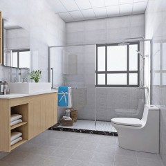 Carreaux muraux émaillés gris imitation marbre 300x600mm
