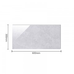 Carreaux muraux émaillés gris imitation marbre 300x600mm