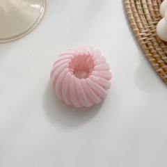 Chouchou en velours attache cheveux style de nid d'oiseau