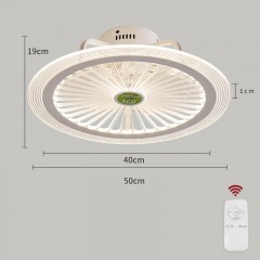 Ventilateur de plafond à lumière LED tricolore