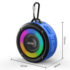 Haut-parleur Bluetooth étanche avec lumières  RGB colorées