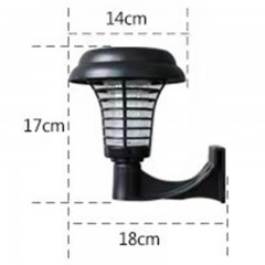 Lumière insecticide extérieure solaire avec deux couleurs de lumière