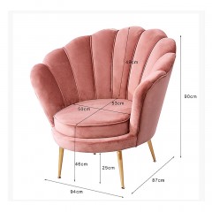 Canapé-fauteuil en tissu doux et bois massif