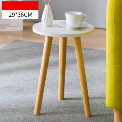 Table basse de canapé avec pieds en bois massif