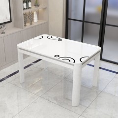 Set de table et de chaise en verre trempé résistant aux hautes températures