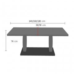 Ensemble table et chaises de salle à manger en marbre avec structure en acier inoxydable