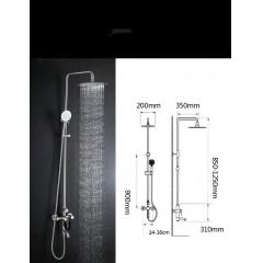 Douche en acier inoxydable