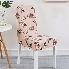 Chaise de salle à manger avec housse et sangle élastique