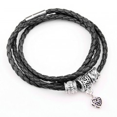Bracelet en cuir tressé