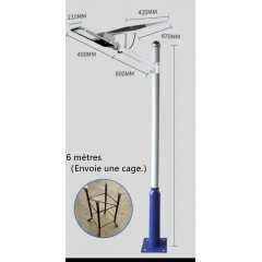 Lampadaire solaire domestique télécommandé