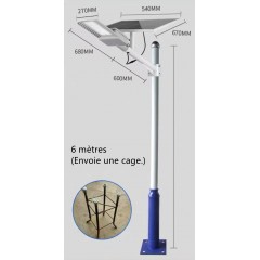 Lampadaire solaire domestique télécommandé