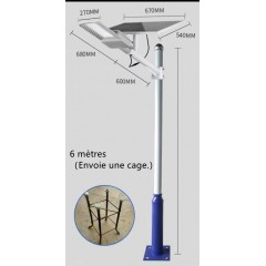Lampadaire solaire domestique télécommandé