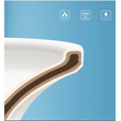 WC silencieuses à économie d'eau à siphon ultra-tourbillonnant