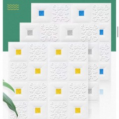 Papier adhésif pour les murs en 3D étanche et respectueux de l'environnement