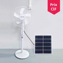 Ventilateur solaire sur pied avec télécommande