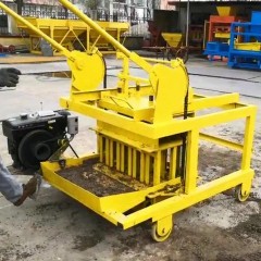 Machine mobile de construction fabrication de briques diesel en Acier au carbone à faible bruit
