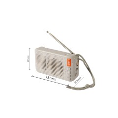 Haut-parleur solaire bluetooth portable avec lampe style ancien