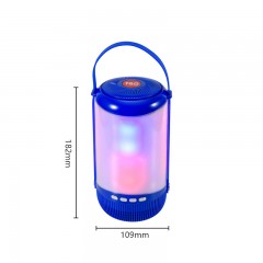 Enceinte mini Bluetooth subwoofer avec lumière colorée