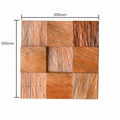 Mosaïque en bois massif pour collage mural