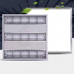 Plafonnier à grille en aluminium LED lumière style encastré Mat 60*60cm