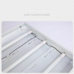 Plafonnier à grille en aluminium LED lumière style encastré Mat 60*60cm