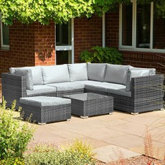 Set de canapé pour terrasse et jardin avec table basse