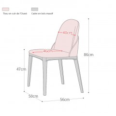 Table à manger et chaise avec plateau tournant
