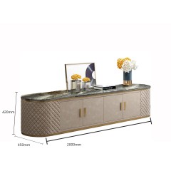 Meuble TV moderne en marbre